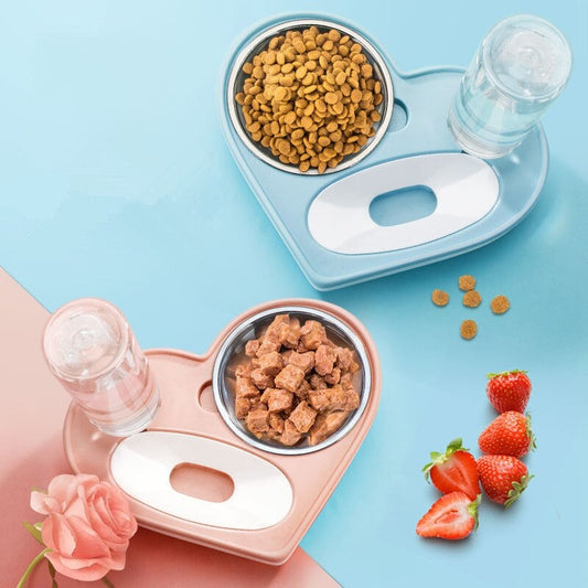 2 In 1 Water Dispenser And Food Container For Pet