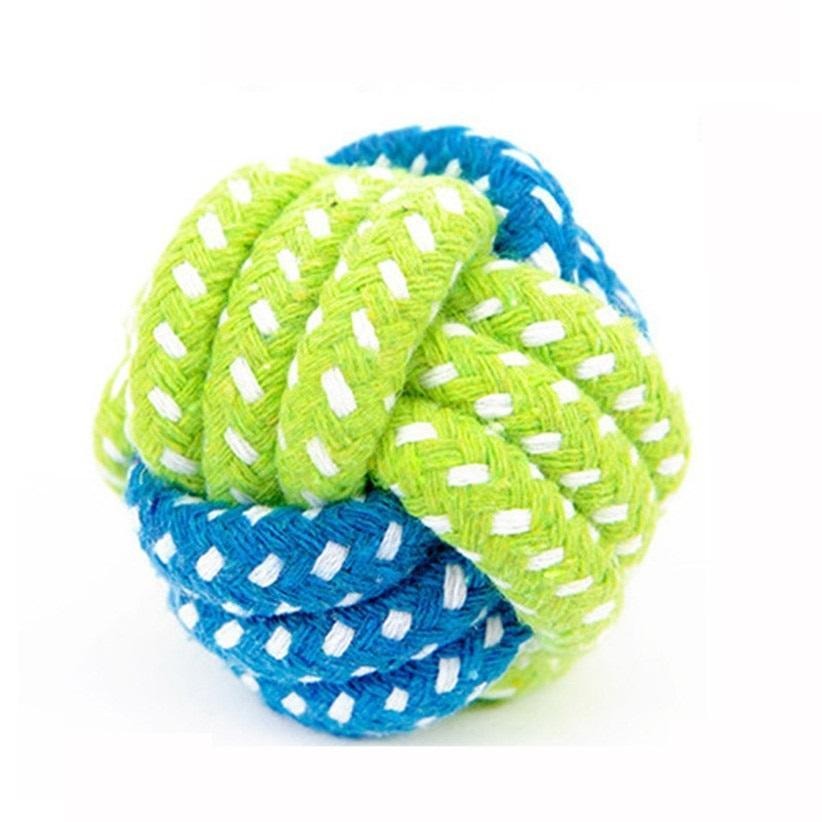 Green Rope Ball Dogs Chew Toy